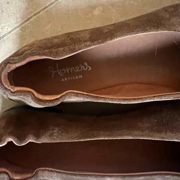 Homer’s ladies suede ballet flex excellent condition US 7 1/2 euro 38 NWOT