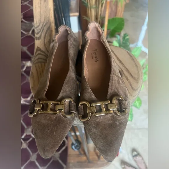 Homer’s ladies suede ballet flex excellent condition US 7 1/2 euro 38 NWOT