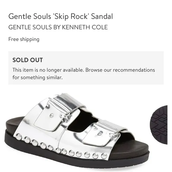 HOST PICK 3/26 ! 🎉GENTLE SOULS !🌺SUPER TRENDING🌺 SILVER SLIDES 🌺 SO COMFY🌺