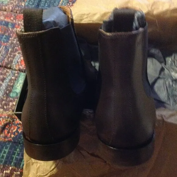 Hugo Boss Men's Lisbon Dark Brown Leather Chelsea Boots - 11.5(UK 10.5) - NIB