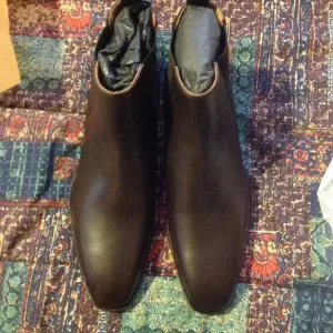 Hugo Boss Men's Lisbon Dark Brown Leather Chelsea Boots - 11.5(UK 10.5) - NIB