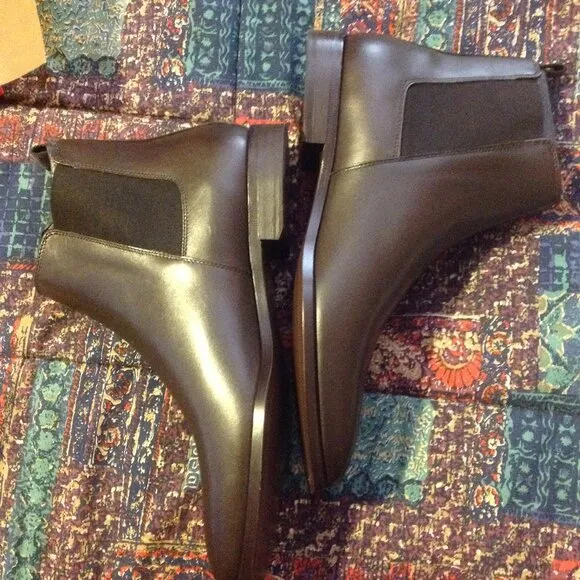 Hugo Boss Men's Lisbon Dark Brown Leather Chelsea Boots - 11.5(UK 10.5) - NIB