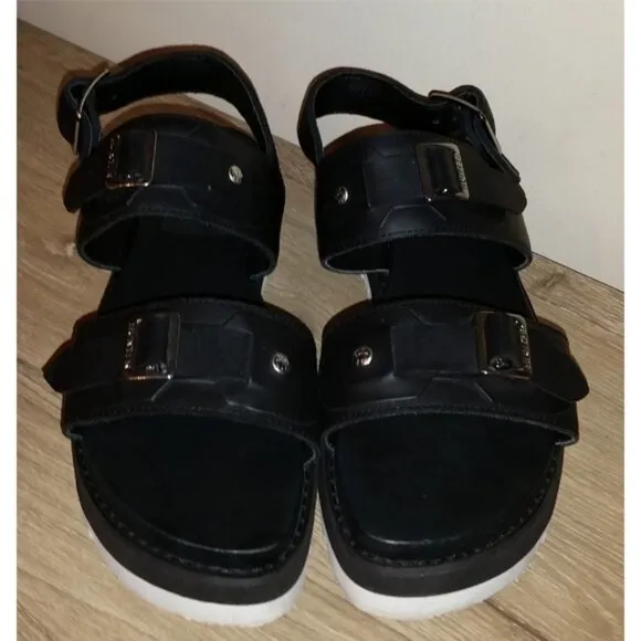 Hunter Originals Leather Mid Chunky Platform 9