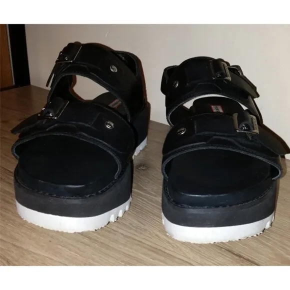 Hunter Originals Leather Mid Chunky Platform 9
