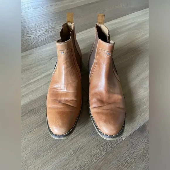 Hush Puppies Brown Chelsea Slip-On Boots Size 11