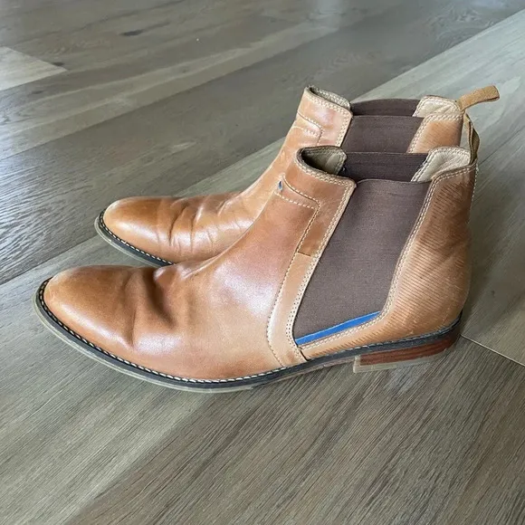Hush Puppies Brown Chelsea Slip-On Boots Size 11