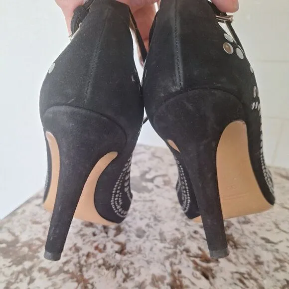 Isabel Marant Studded Black Heels suede Flats  size 39