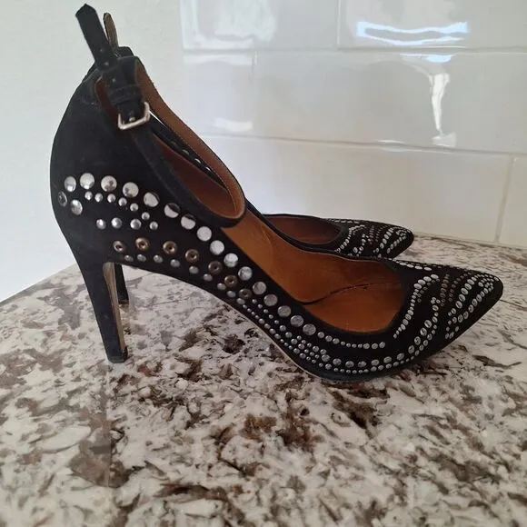 Isabel Marant Studded Black Heels suede Flats  size 39