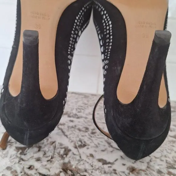 Isabel Marant Studded Black Heels suede Flats  size 39
