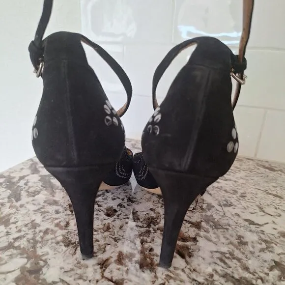 Isabel Marant Studded Black Heels suede Flats  size 39