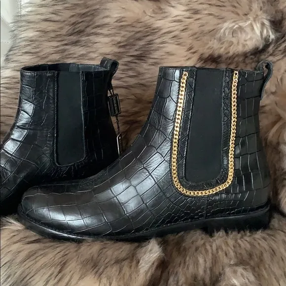 Italian Croc Chelsea Boots
