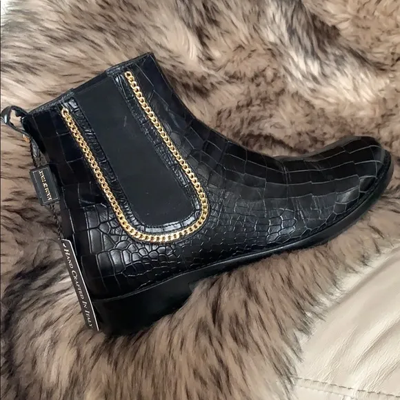 Italian Croc Chelsea Boots