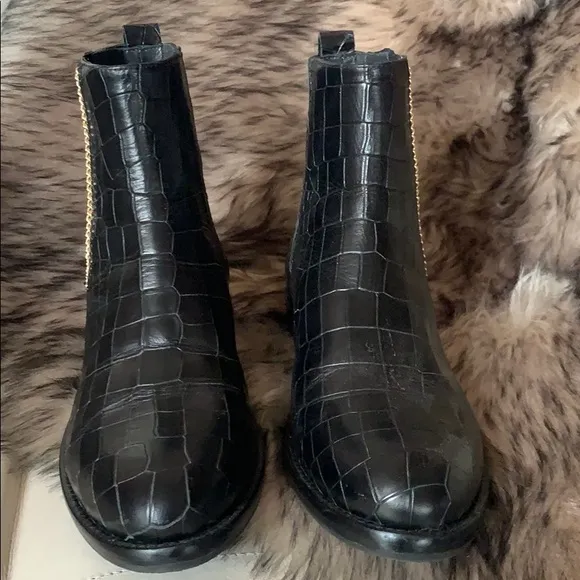 Italian Croc Chelsea Boots