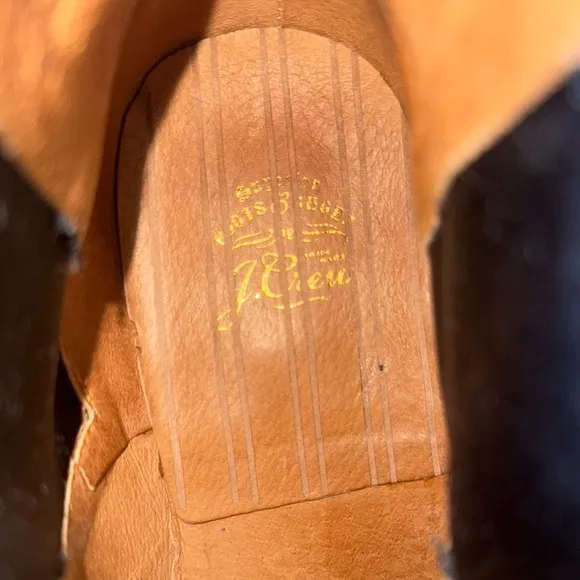 J. Crew Brown Leather Ore Stripe Chelsea Boots Men's Size 11