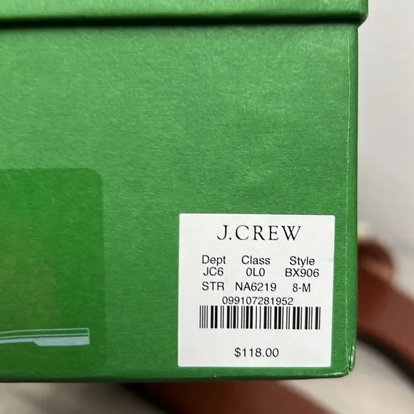 J. Crew BX906 Georgina woven faux-raffia sandals with pearls Slides Size 8M NIB