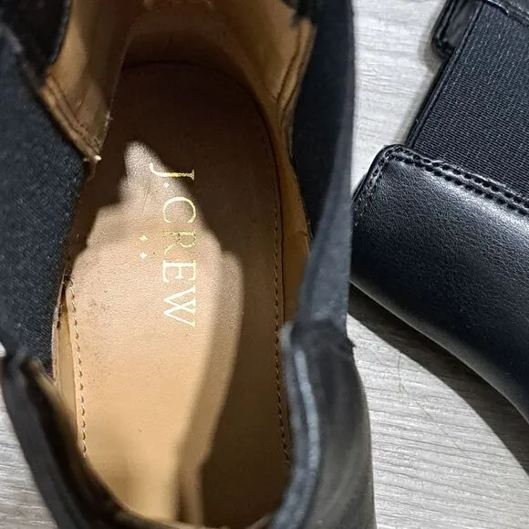 J. Crew Chelsea Boots Gothic Streetwear Size 6 Black