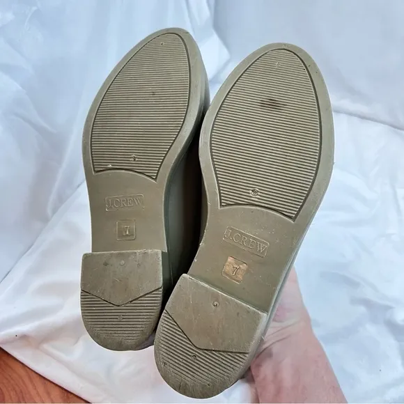 J. CREW Chelsea Matte Olive Green Rain Low Ankle Boots