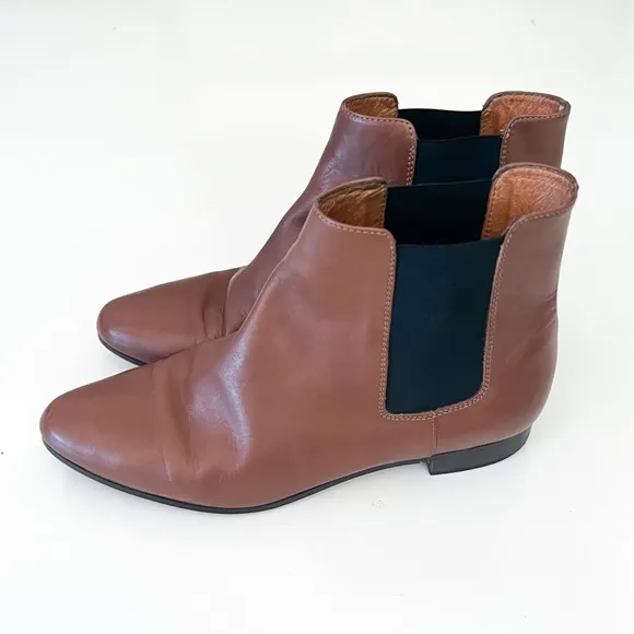 J. Crew Leather Chelsea Ankle Boots
