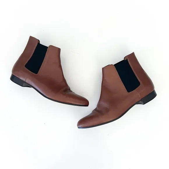 J. Crew Leather Chelsea Ankle Boots