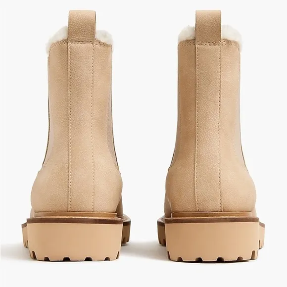 J. Crew Lug-sole Chelsea boots in natural size 7