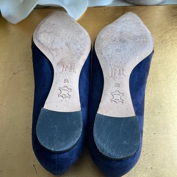 J. McLaughlin Mallory Flats in Navy Suede
