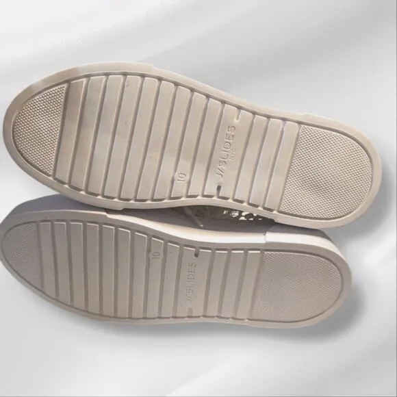 J SLIDES White Lace ANALEE Comfy Wedding Sneakers Size 10 New