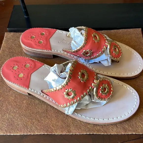 “JACK ROGERS 1960”“NAVAJO” LEATHER SANDALS SIZE 7M EUC 🗣️Marked Down