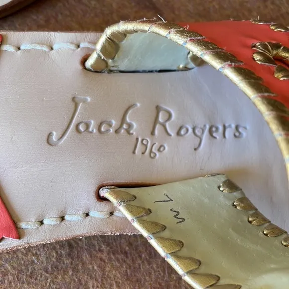 “JACK ROGERS 1960”“NAVAJO” LEATHER SANDALS SIZE 7M EUC 🗣️Marked Down