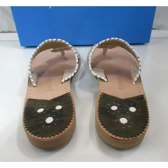 Jack Rogers Jacks Camo Flat Thong Sandals Jack Signature Camo / white Size 7
