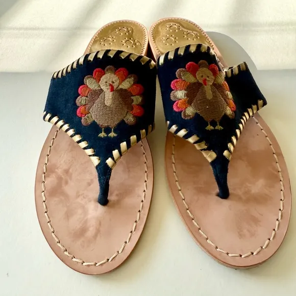 JACK ROGERS LIMITED EDITION THANKSGIVING JACKS THONG SANDALS