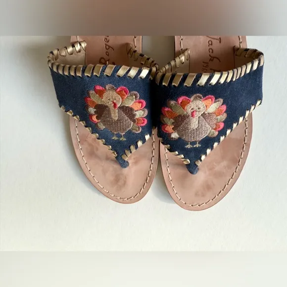 JACK ROGERS LIMITED EDITION THANKSGIVING JACKS THONG SANDALS