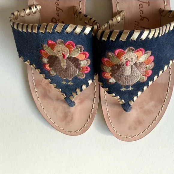 JACK ROGERS LIMITED EDITION THANKSGIVING JACKS THONG SANDALS