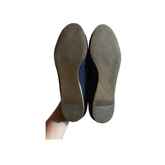 Jack Rogers Navy Blue Rebecca Suede Flats Size 8.5