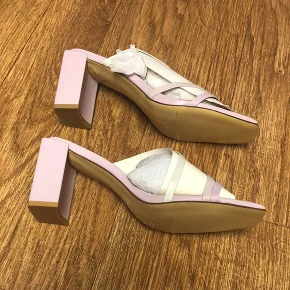 Jaggar the Label Leather Resort Heel in Purple Lilac Ombré Size 9 (40)
