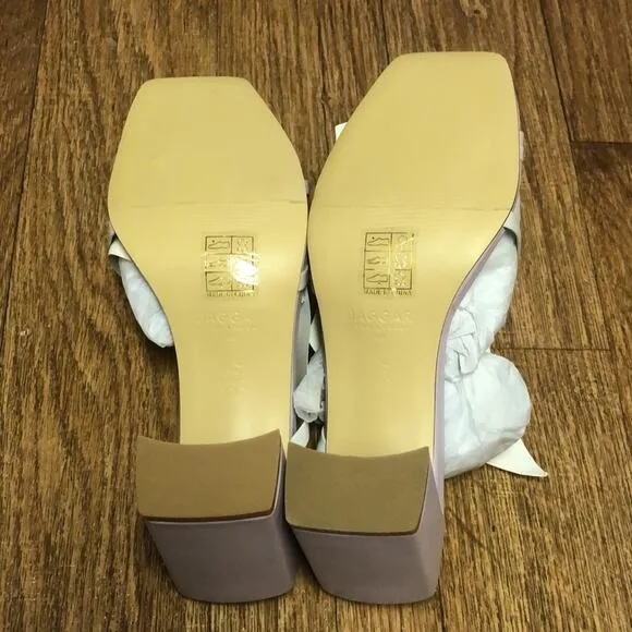 Jaggar the Label Leather Resort Heel in Purple Lilac Ombré Size 9 (40)