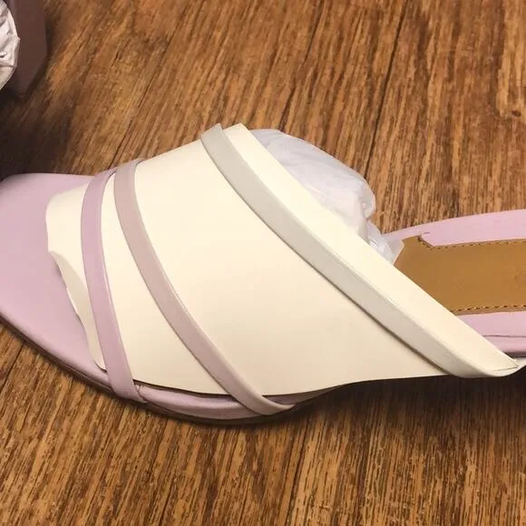 Jaggar the Label Leather Resort Heel in Purple Lilac Ombré Size 9 (40)