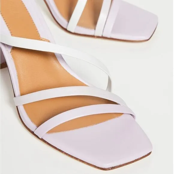 Jaggar the Label Leather Resort Heel in Purple Lilac Ombré Size 9 (40)