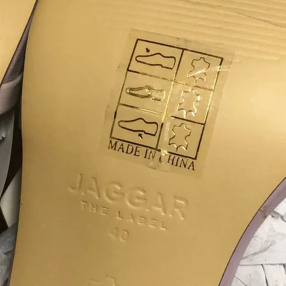 Jaggar the Label Leather Resort Heel in Purple Lilac Ombré Size 9 (40)