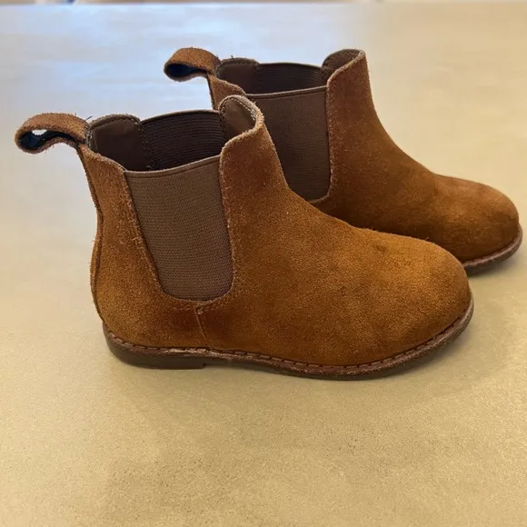 JANIE AND JACK Toddler Chelsea Boots, Brown, 8