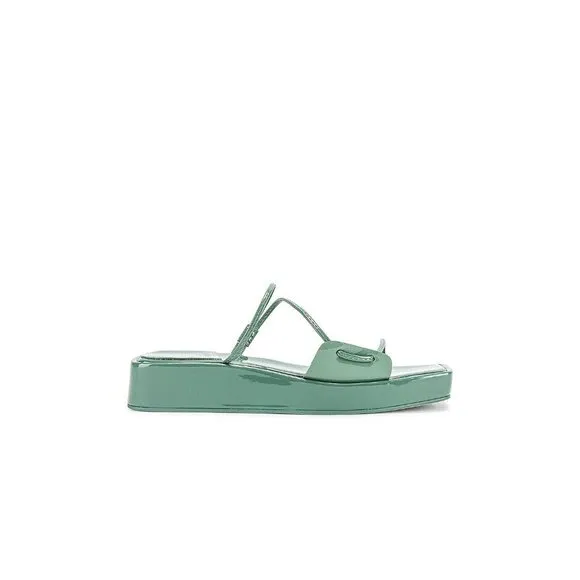 Jeffrey Campbell Atumano Flatform Sandals Dusty Mint Green