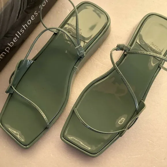 Jeffrey Campbell Atumano Flatform Sandals Dusty Mint Green