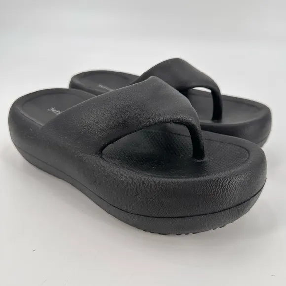 Jeffrey Campbell Chunky Black Platform Sandals Size 8