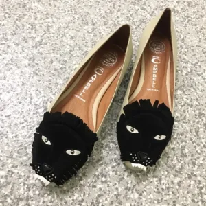 Jeffrey Campbell Leon Leather Lion Flats