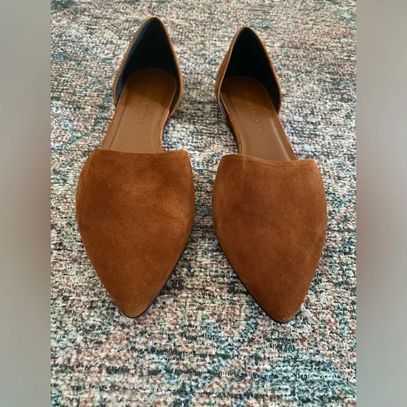 Jenni Kayne D’orsay flats brown suede size 38.5