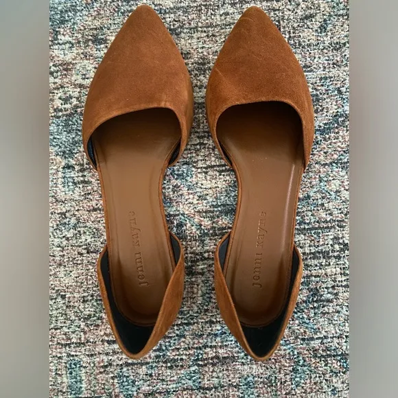 Jenni Kayne D’orsay flats brown suede size 38.5