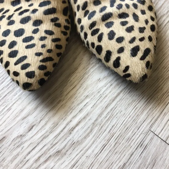 JENNI KAYNE Pony Calf Hair Cheetah Leopard Mule 36 / 6