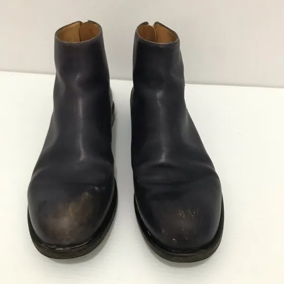 Jil Sander Purple Leather Chelsea Boots Style Women's Size 40.5