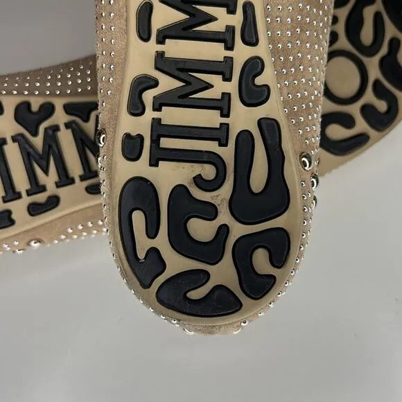 Jimmy Choo Beige Suede Sudded Ballet Flat Size 8.5