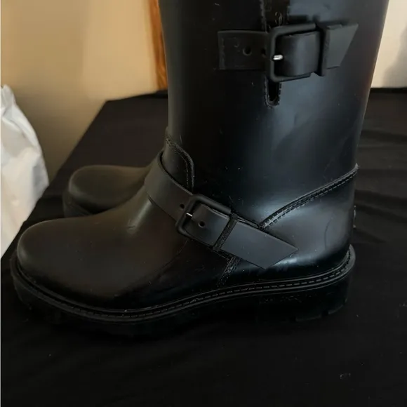 Jimmy Choo rubber mid calf rain boot
