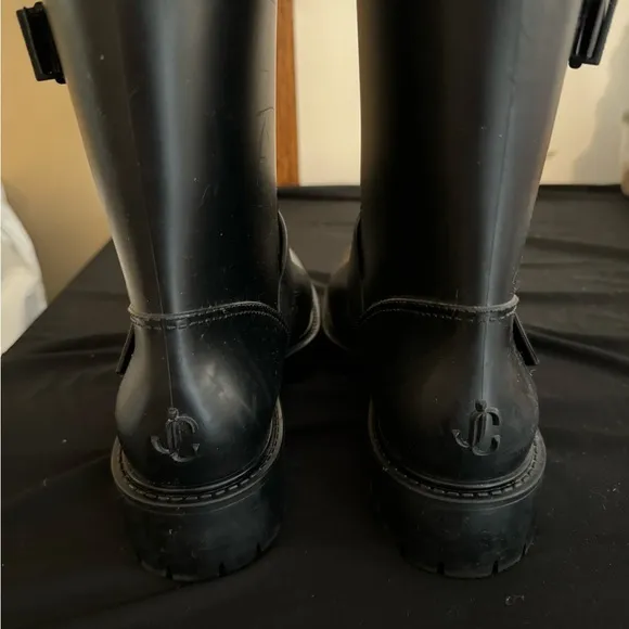 Jimmy Choo rubber mid calf rain boot